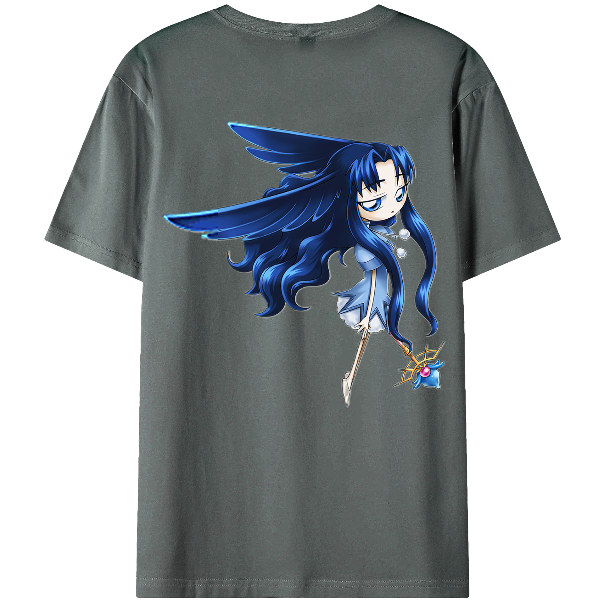 （画像用） 遊☆戯☆王 Yu-Gi-Oh! 綿100％ メンズ半袖Tシャツ（バックプリント） 通気性